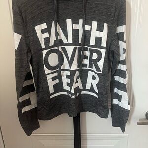 On Fire Charcoal Gray Hoodie